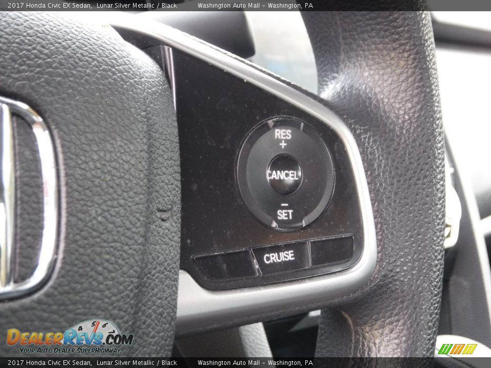2017 Honda Civic EX Sedan Lunar Silver Metallic / Black Photo #20