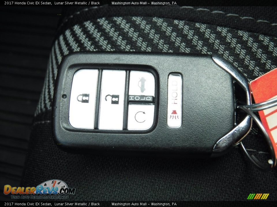 2017 Honda Civic EX Sedan Lunar Silver Metallic / Black Photo #22
