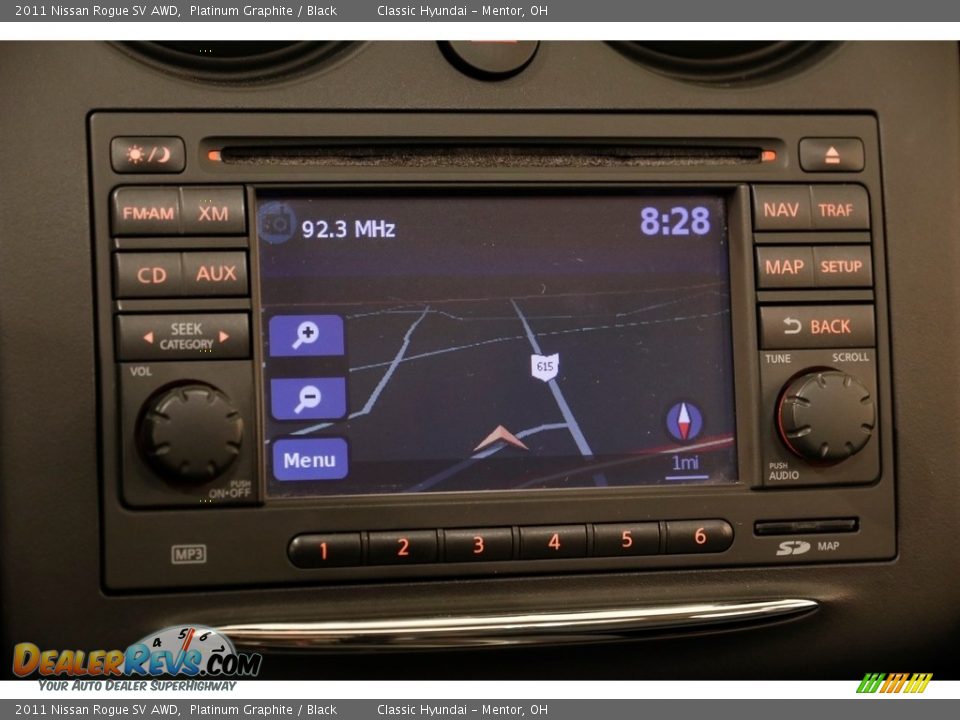 2011 Nissan Rogue SV AWD Platinum Graphite / Black Photo #10