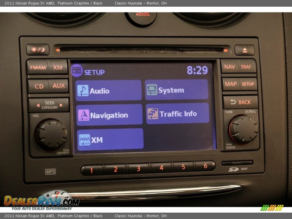 2011 Nissan Rogue SV AWD Platinum Graphite / Black Photo #12