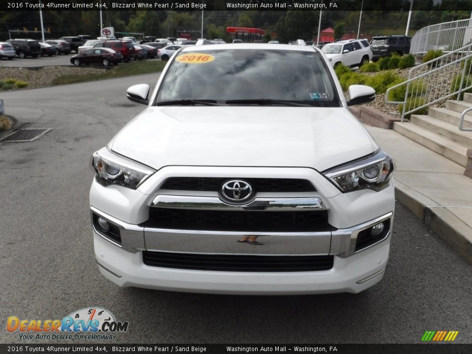 2016 Toyota 4Runner Limited 4x4 Blizzard White Pearl / Sand Beige Photo #5