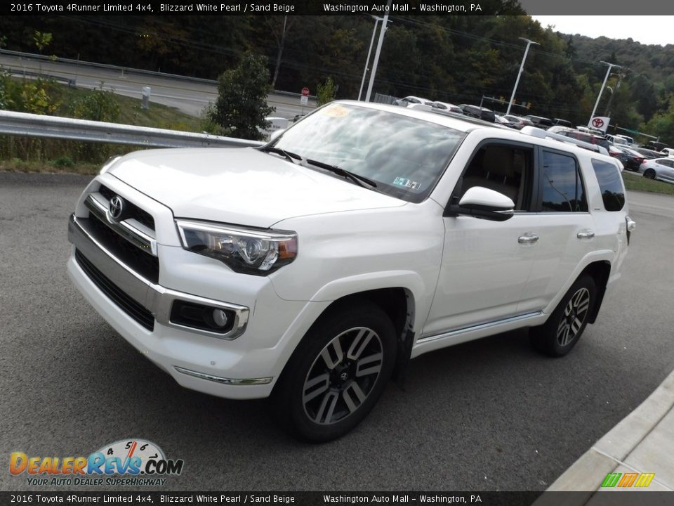 2016 Toyota 4Runner Limited 4x4 Blizzard White Pearl / Sand Beige Photo #6
