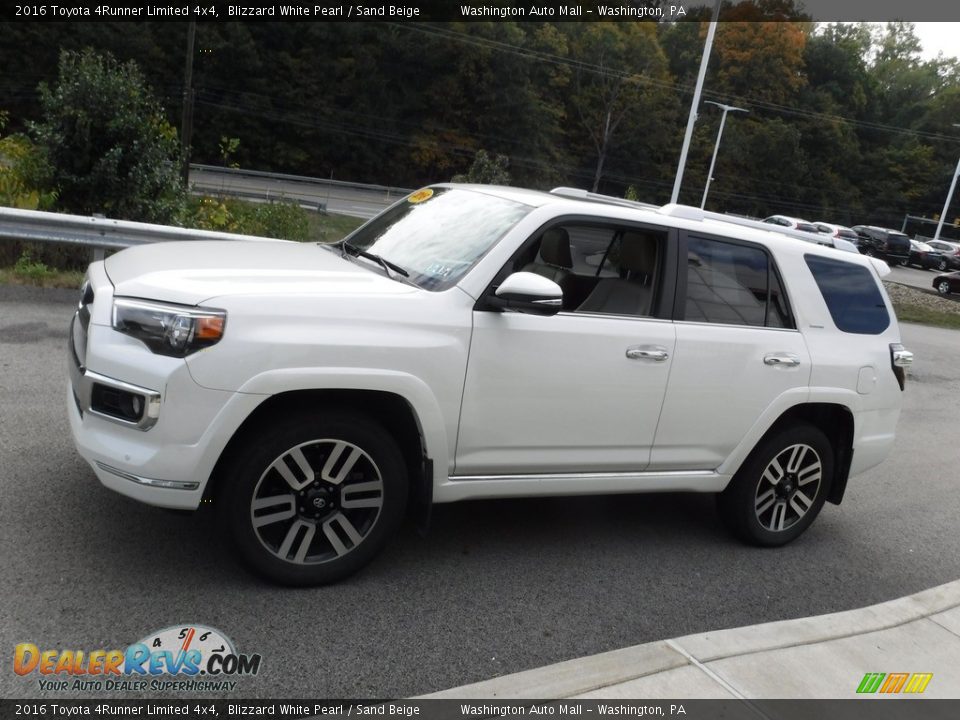 2016 Toyota 4Runner Limited 4x4 Blizzard White Pearl / Sand Beige Photo #7
