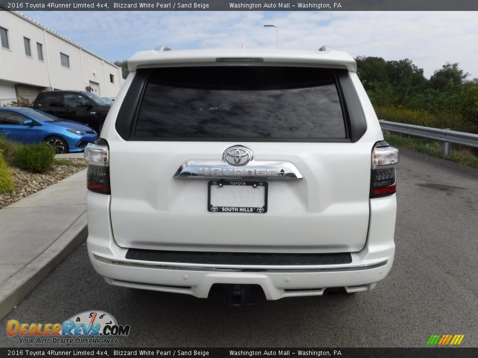 2016 Toyota 4Runner Limited 4x4 Blizzard White Pearl / Sand Beige Photo #9