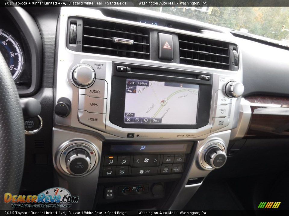 2016 Toyota 4Runner Limited 4x4 Blizzard White Pearl / Sand Beige Photo #16