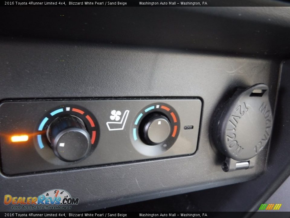 2016 Toyota 4Runner Limited 4x4 Blizzard White Pearl / Sand Beige Photo #18