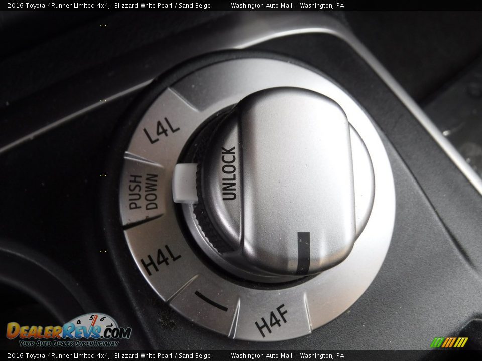 2016 Toyota 4Runner Limited 4x4 Blizzard White Pearl / Sand Beige Photo #19