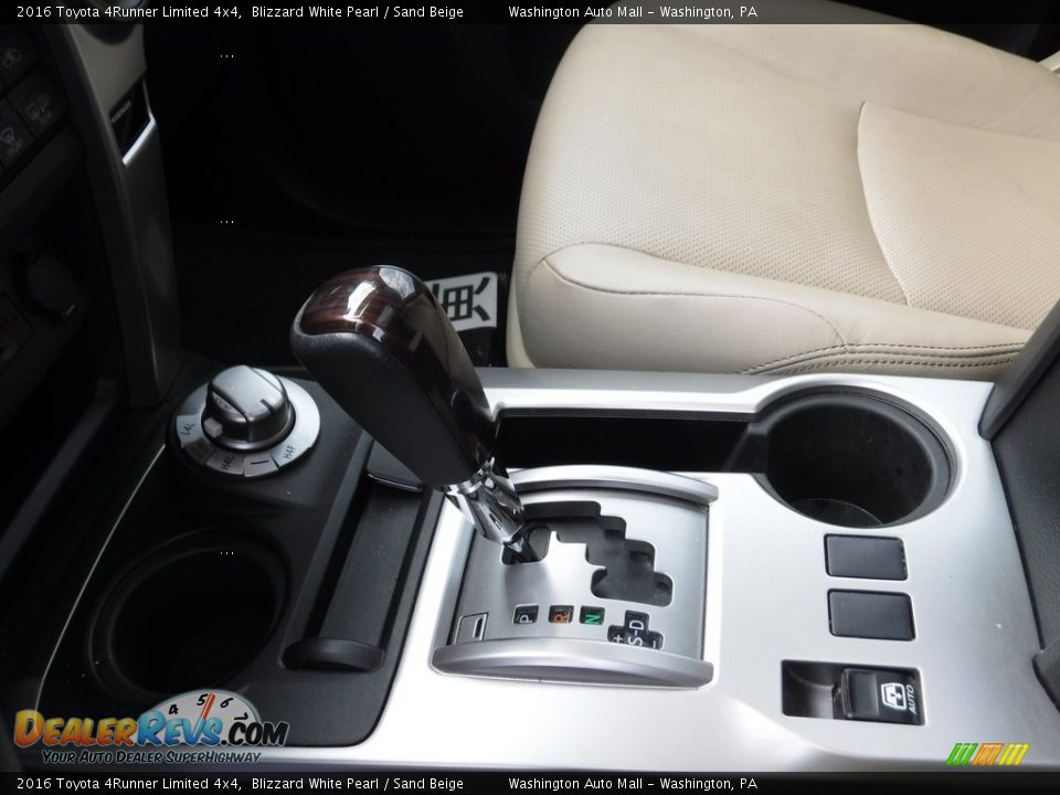 2016 Toyota 4Runner Limited 4x4 Blizzard White Pearl / Sand Beige Photo #20