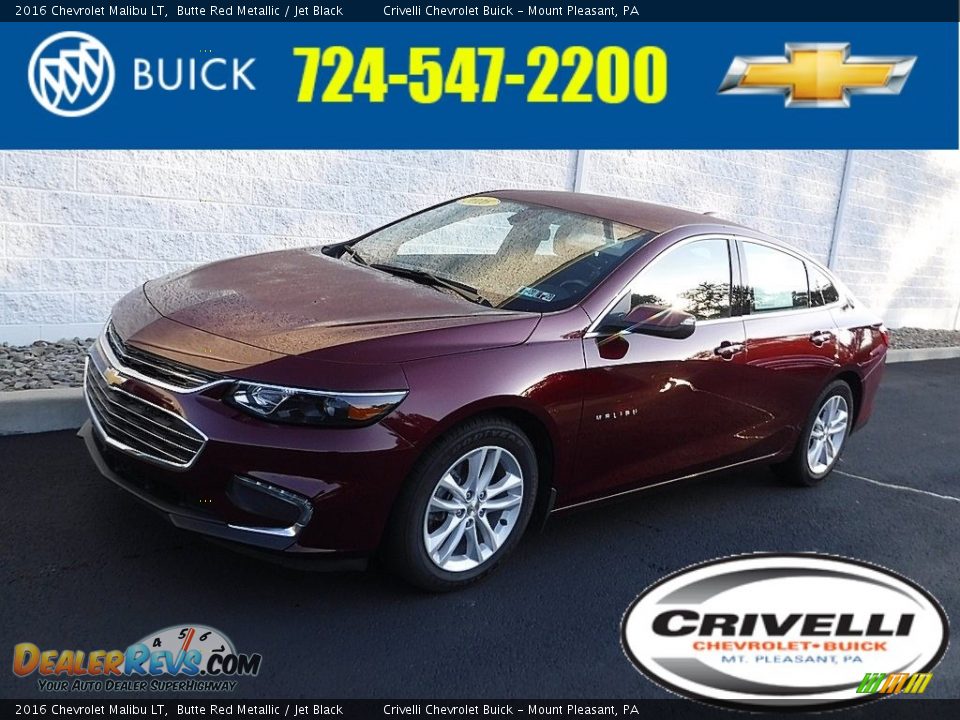 2016 Chevrolet Malibu LT Butte Red Metallic / Jet Black Photo #1