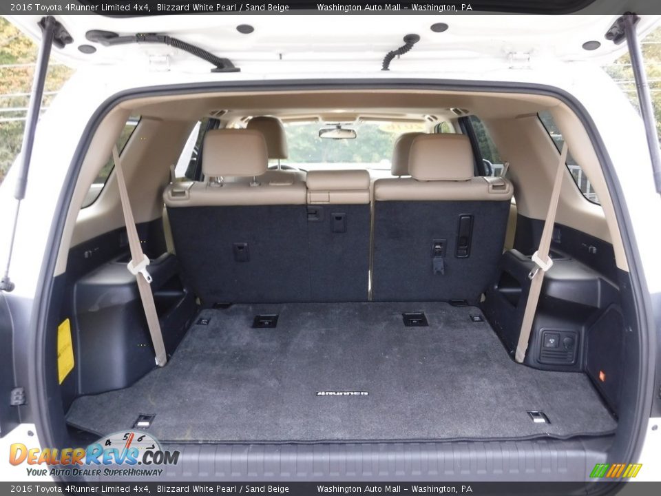 2016 Toyota 4Runner Limited 4x4 Blizzard White Pearl / Sand Beige Photo #24