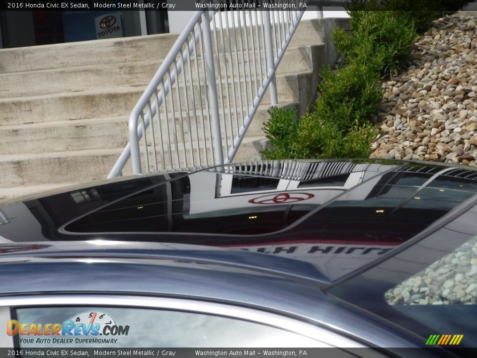 2016 Honda Civic EX Sedan Modern Steel Metallic / Gray Photo #3