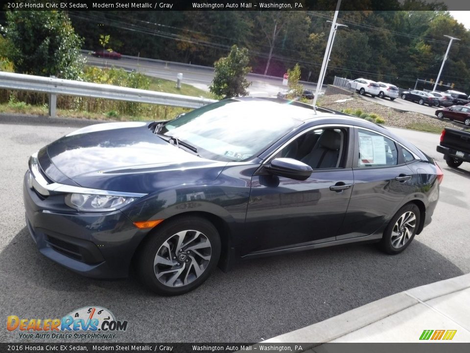 2016 Honda Civic EX Sedan Modern Steel Metallic / Gray Photo #6