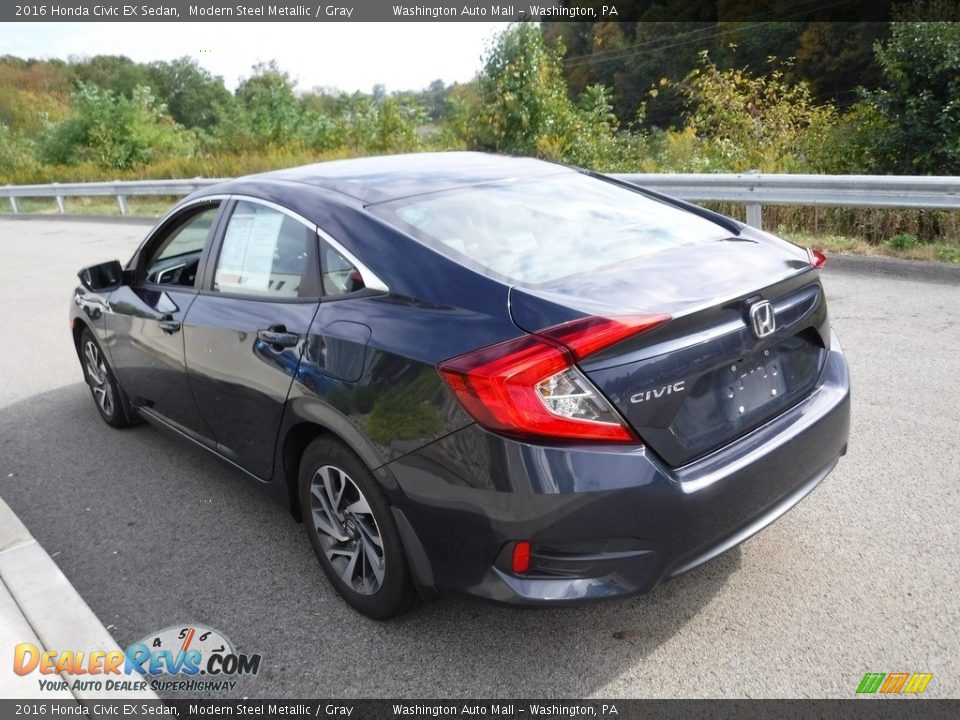 2016 Honda Civic EX Sedan Modern Steel Metallic / Gray Photo #7
