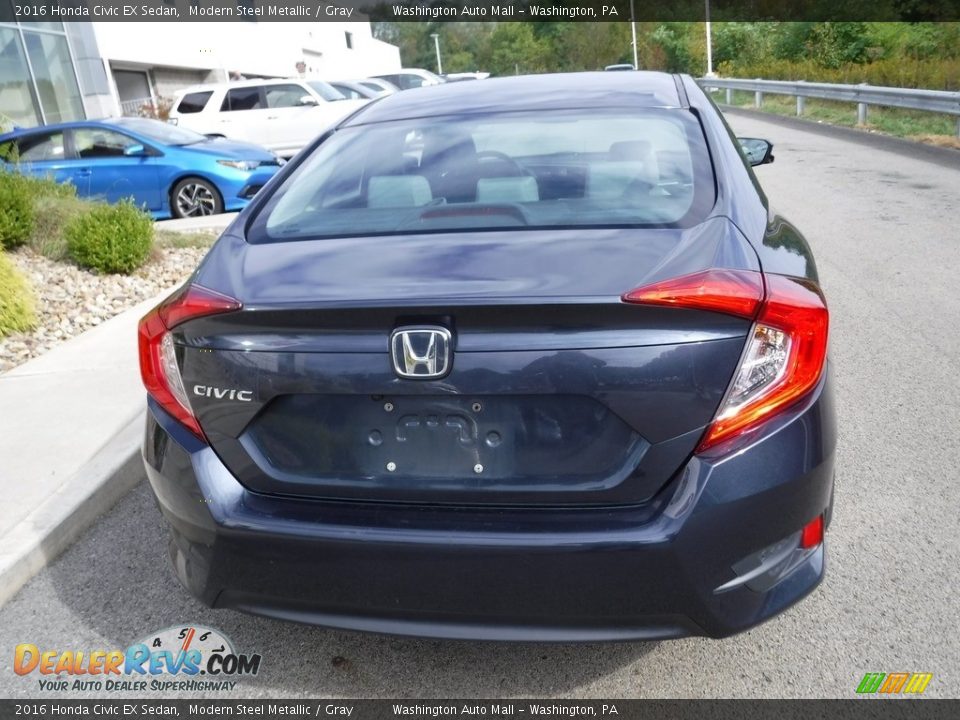2016 Honda Civic EX Sedan Modern Steel Metallic / Gray Photo #8