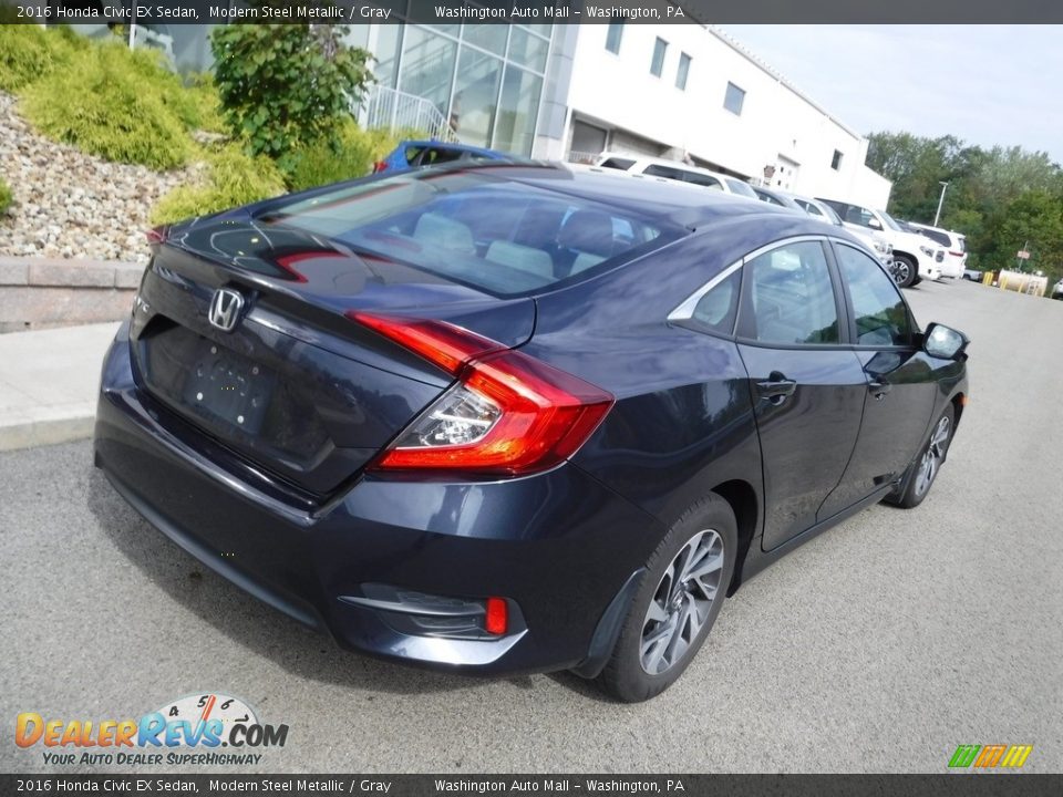 2016 Honda Civic EX Sedan Modern Steel Metallic / Gray Photo #9
