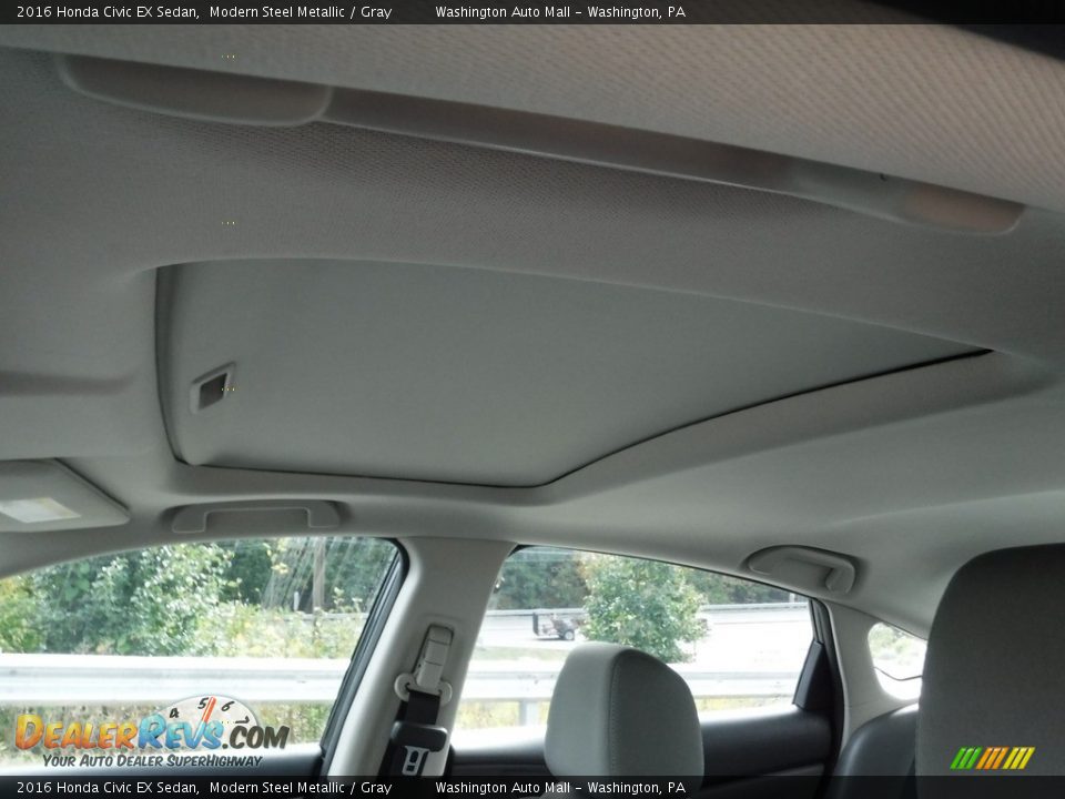 2016 Honda Civic EX Sedan Modern Steel Metallic / Gray Photo #10