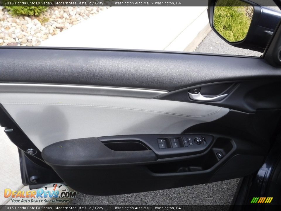 2016 Honda Civic EX Sedan Modern Steel Metallic / Gray Photo #13