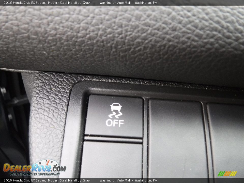 2016 Honda Civic EX Sedan Modern Steel Metallic / Gray Photo #14