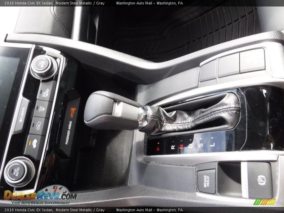 2016 Honda Civic EX Sedan Modern Steel Metallic / Gray Photo #15