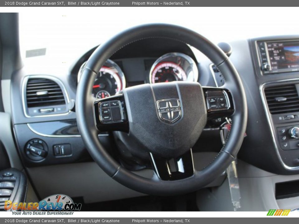 2018 Dodge Grand Caravan SXT Billet / Black/Light Graystone Photo #23