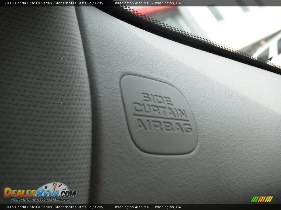 2016 Honda Civic EX Sedan Modern Steel Metallic / Gray Photo #18