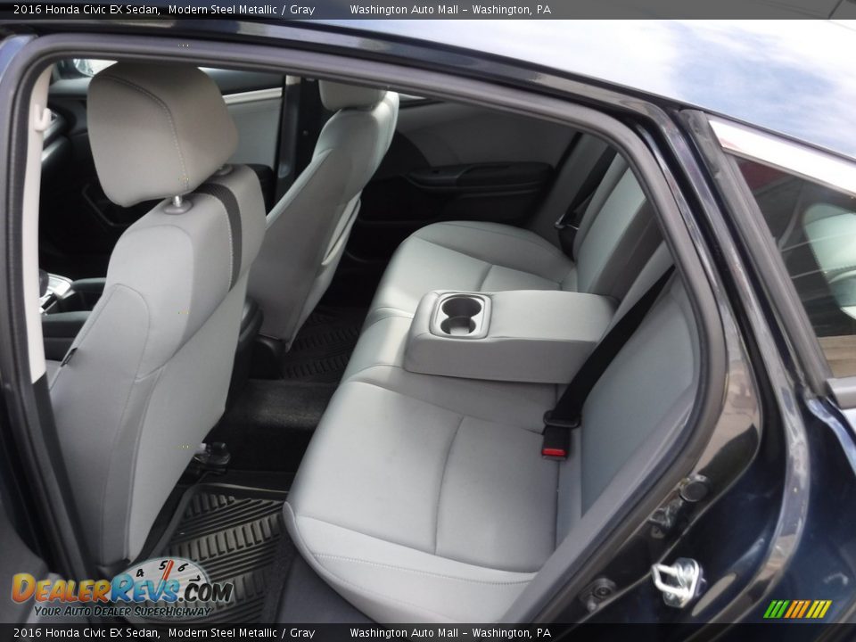 2016 Honda Civic EX Sedan Modern Steel Metallic / Gray Photo #21