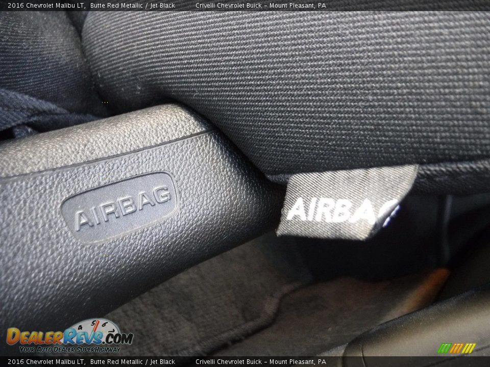 2016 Chevrolet Malibu LT Butte Red Metallic / Jet Black Photo #15