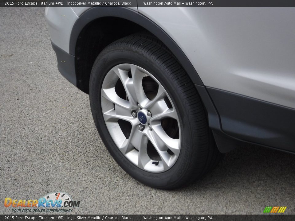 2015 Ford Escape Titanium 4WD Ingot Silver Metallic / Charcoal Black Photo #3