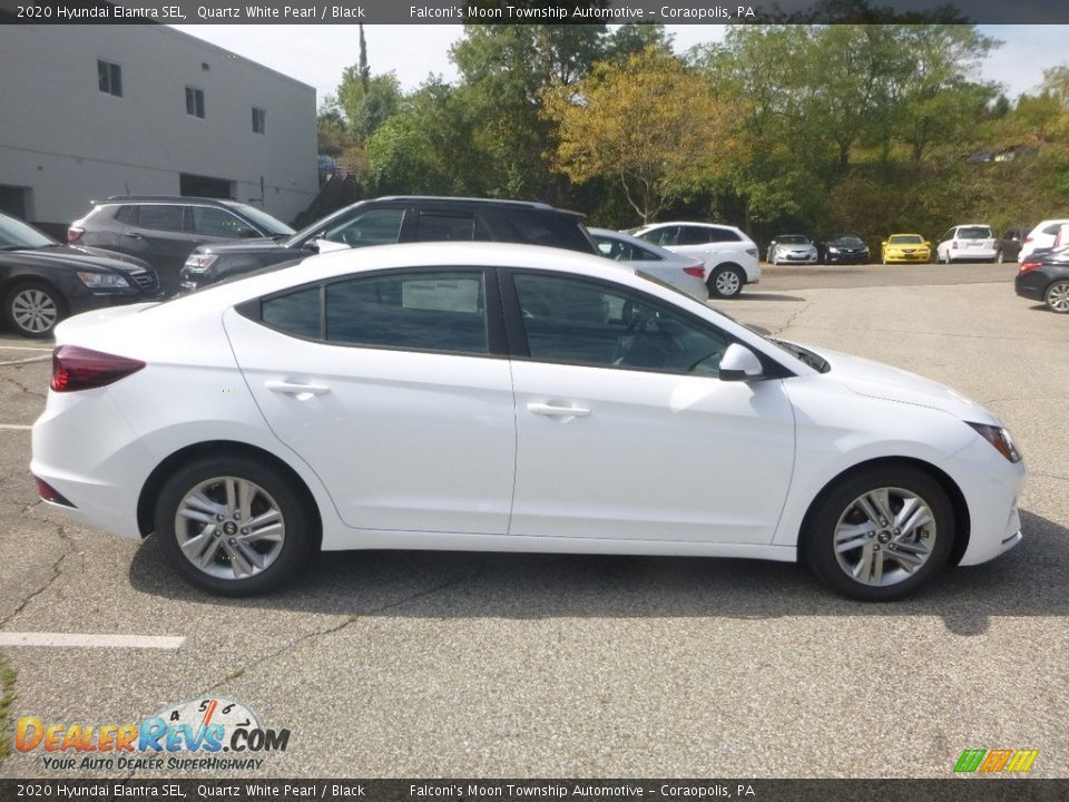 2020 Hyundai Elantra SEL Quartz White Pearl / Black Photo #1