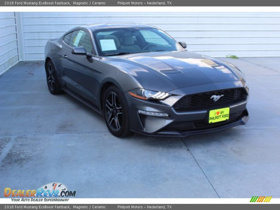 2018 Ford Mustang EcoBoost Fastback Magnetic / Ceramic Photo #2