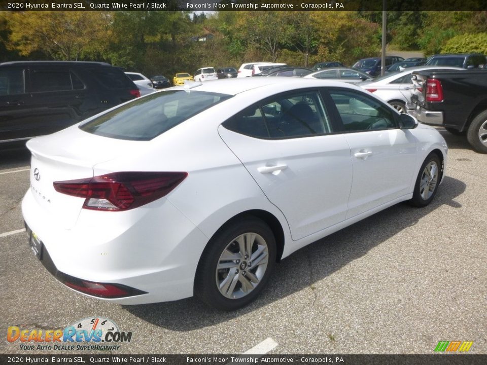 2020 Hyundai Elantra SEL Quartz White Pearl / Black Photo #2
