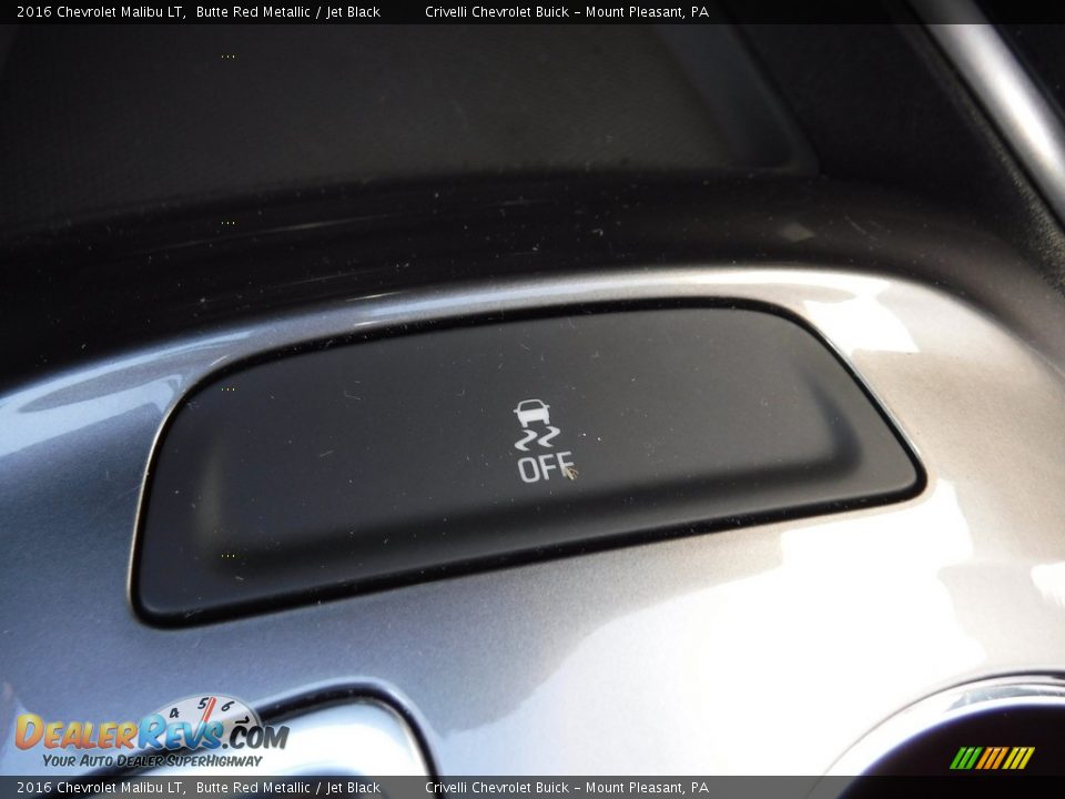 2016 Chevrolet Malibu LT Butte Red Metallic / Jet Black Photo #17