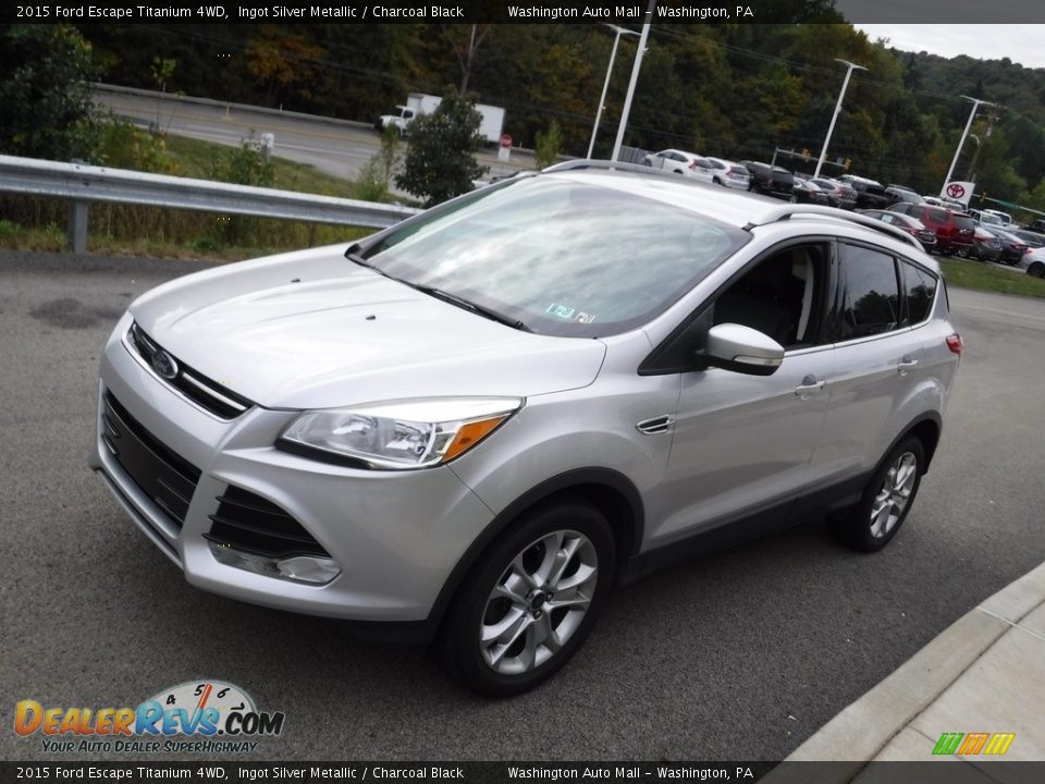 2015 Ford Escape Titanium 4WD Ingot Silver Metallic / Charcoal Black Photo #5