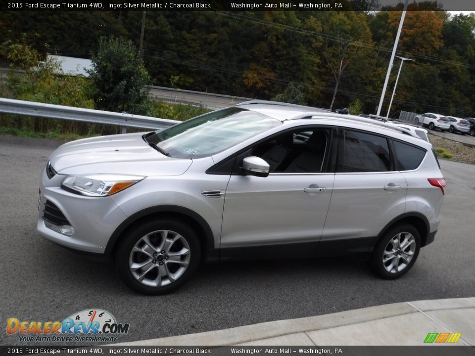 2015 Ford Escape Titanium 4WD Ingot Silver Metallic / Charcoal Black Photo #6