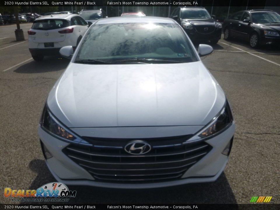 2020 Hyundai Elantra SEL Quartz White Pearl / Black Photo #4