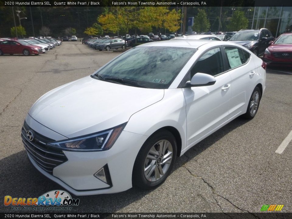 2020 Hyundai Elantra SEL Quartz White Pearl / Black Photo #5