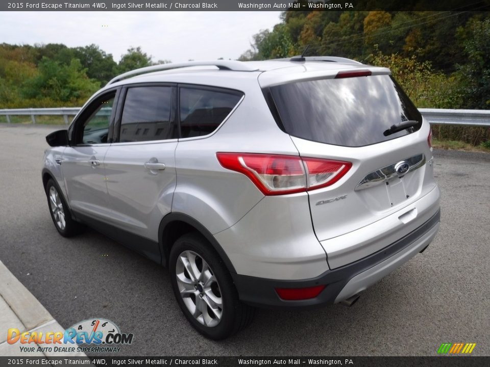 2015 Ford Escape Titanium 4WD Ingot Silver Metallic / Charcoal Black Photo #8