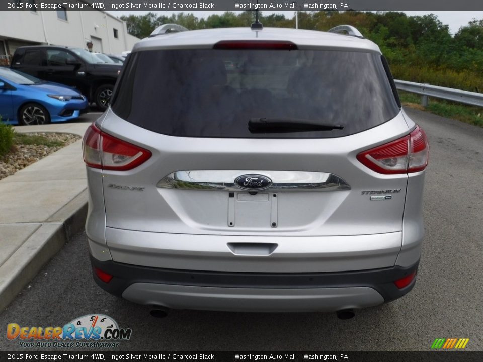 2015 Ford Escape Titanium 4WD Ingot Silver Metallic / Charcoal Black Photo #9