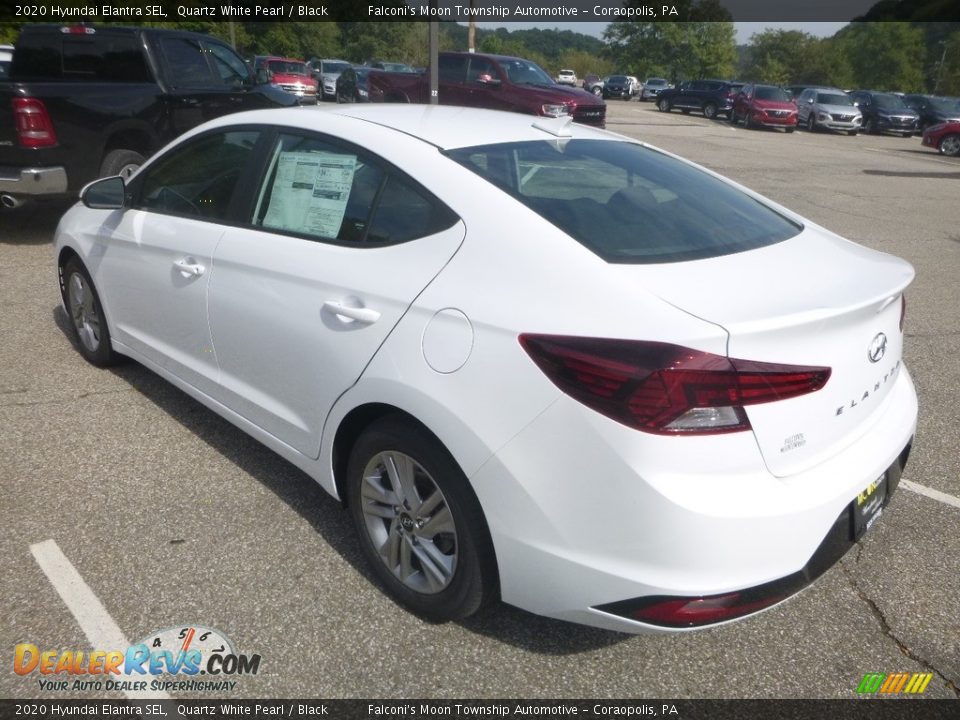 2020 Hyundai Elantra SEL Quartz White Pearl / Black Photo #6