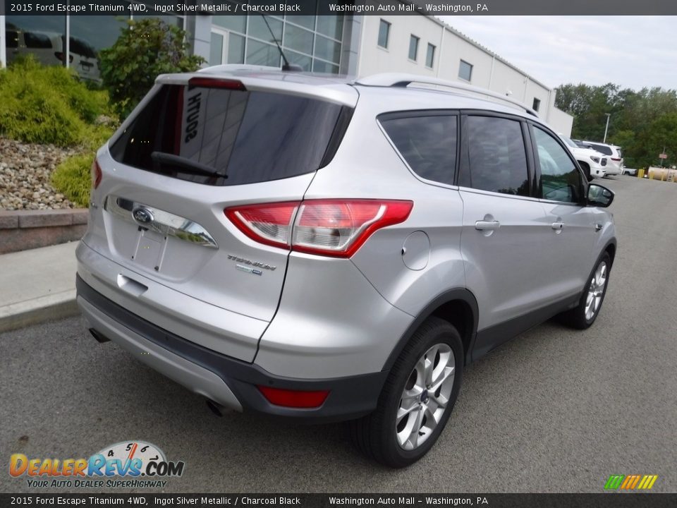 2015 Ford Escape Titanium 4WD Ingot Silver Metallic / Charcoal Black Photo #10