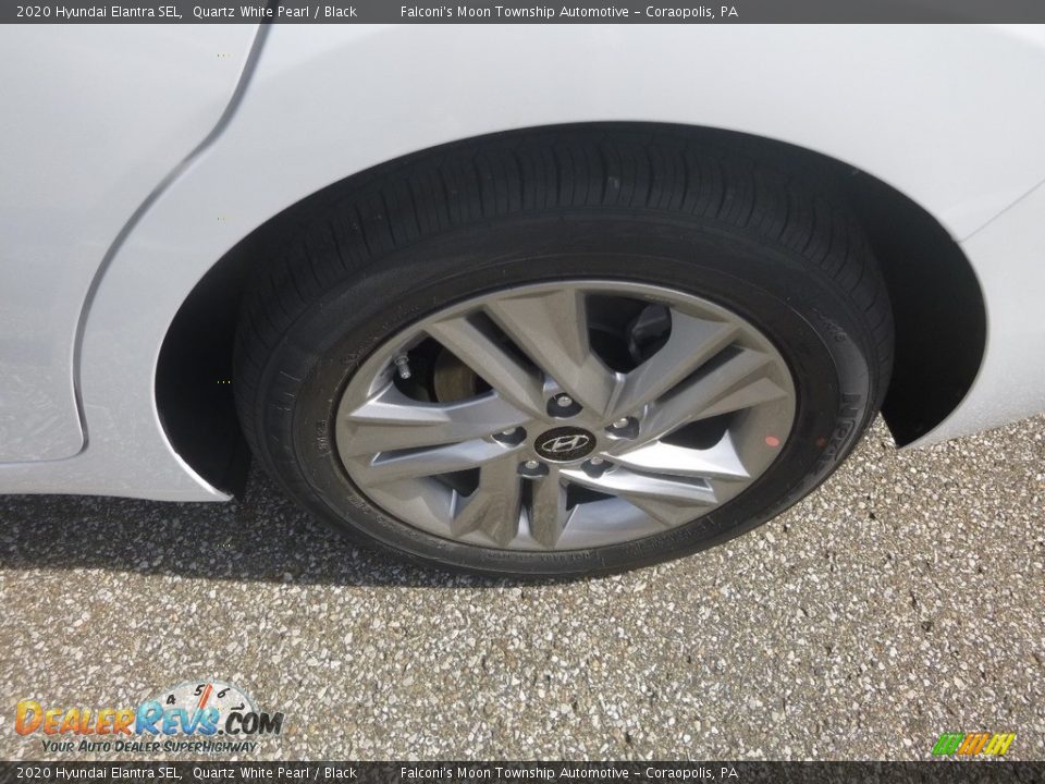 2020 Hyundai Elantra SEL Quartz White Pearl / Black Photo #7