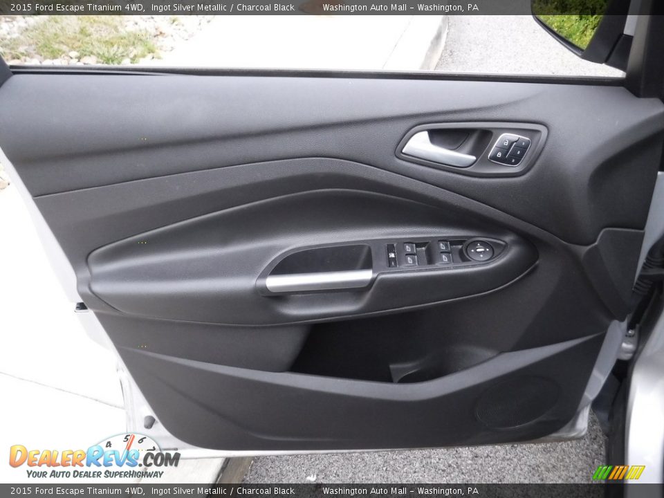 2015 Ford Escape Titanium 4WD Ingot Silver Metallic / Charcoal Black Photo #13