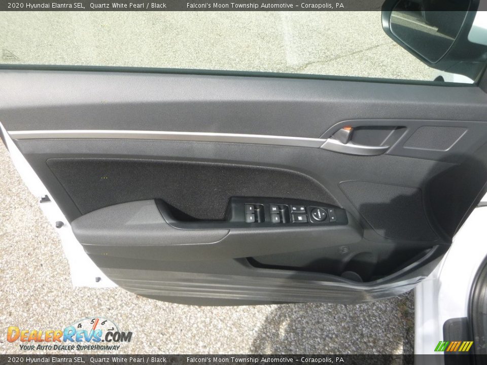 2020 Hyundai Elantra SEL Quartz White Pearl / Black Photo #10