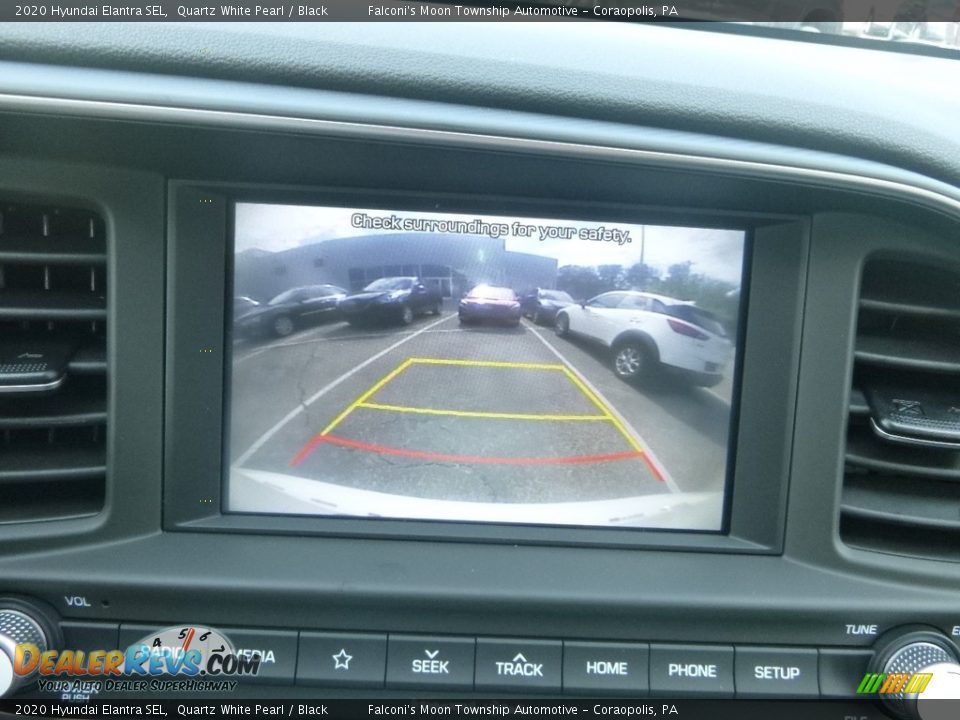 2020 Hyundai Elantra SEL Quartz White Pearl / Black Photo #14