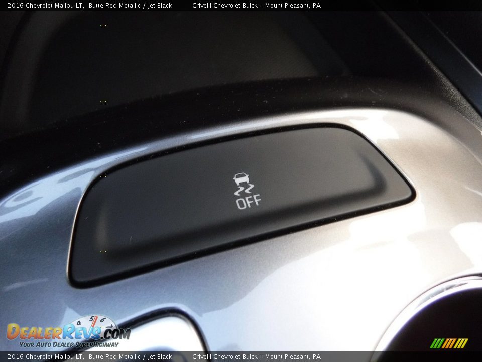 2016 Chevrolet Malibu LT Butte Red Metallic / Jet Black Photo #22