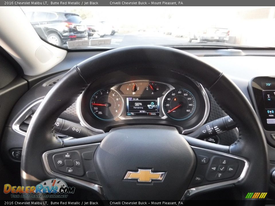 2016 Chevrolet Malibu LT Butte Red Metallic / Jet Black Photo #23