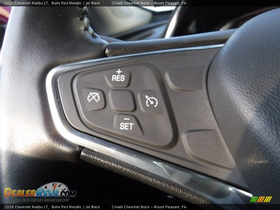 2016 Chevrolet Malibu LT Butte Red Metallic / Jet Black Photo #24