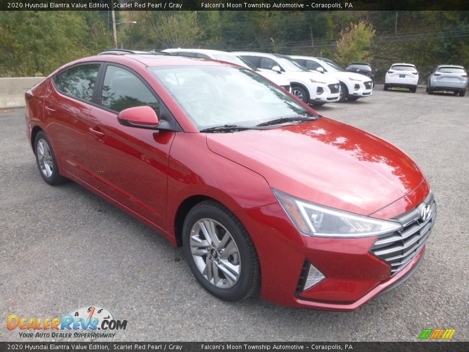 2020 Hyundai Elantra Value Edition Scarlet Red Pearl / Gray Photo #3