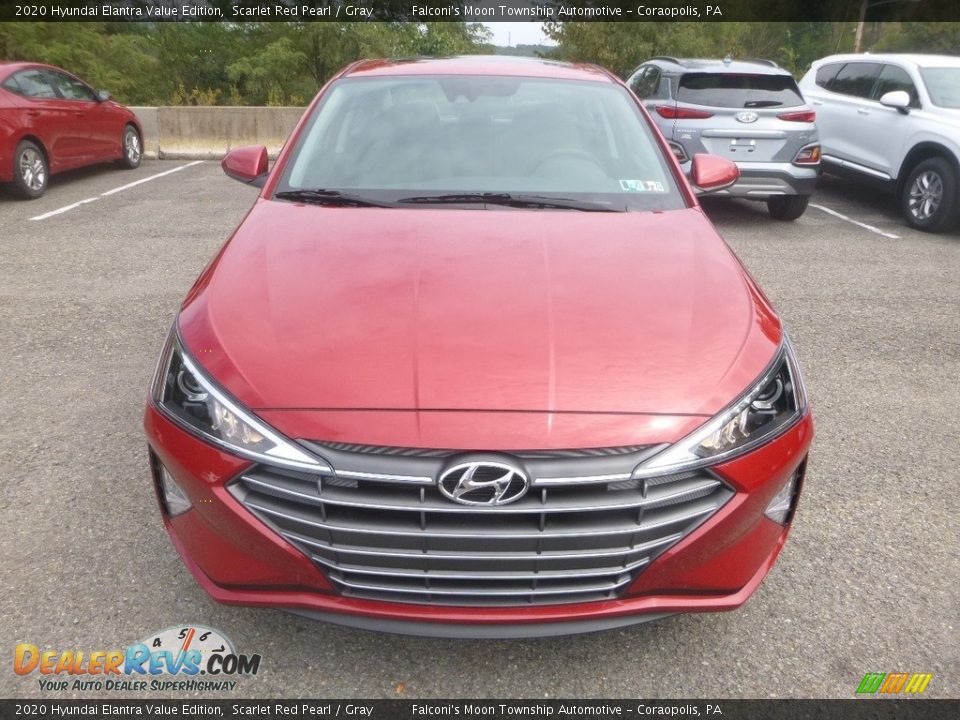 2020 Hyundai Elantra Value Edition Scarlet Red Pearl / Gray Photo #4