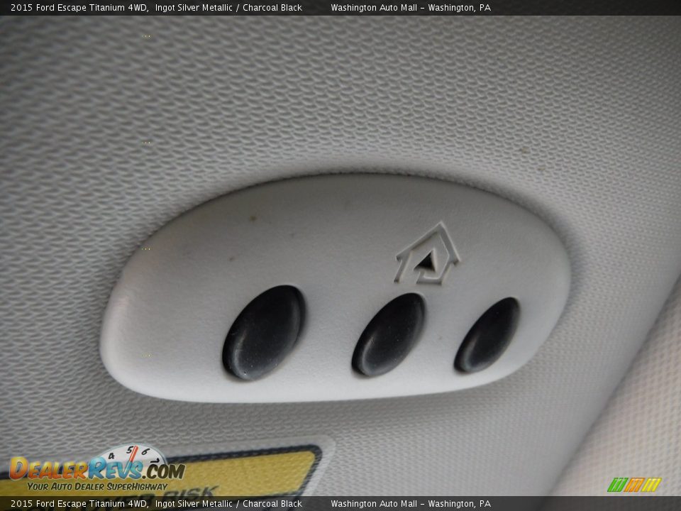 2015 Ford Escape Titanium 4WD Ingot Silver Metallic / Charcoal Black Photo #24